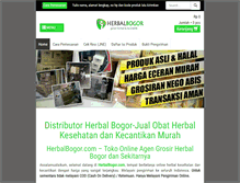 Tablet Screenshot of herbalbogor.com